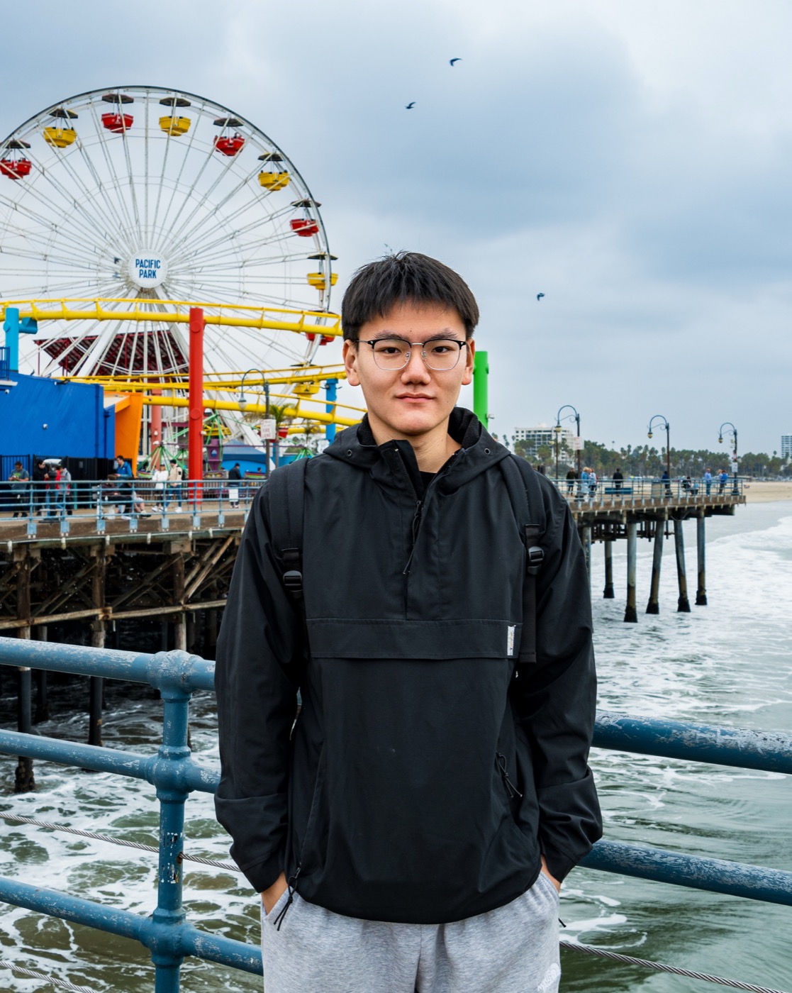 Hanhui Su at Santa Monica Pier